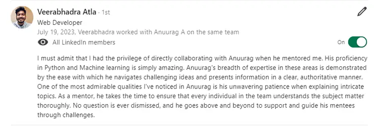 recommendations veerabhadra atla 750